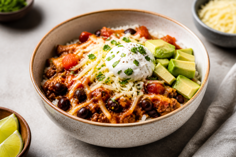 Protein-Packed Beef Enchilada Bowls – A Satisfying, Meal-Prep Friendly Favorite