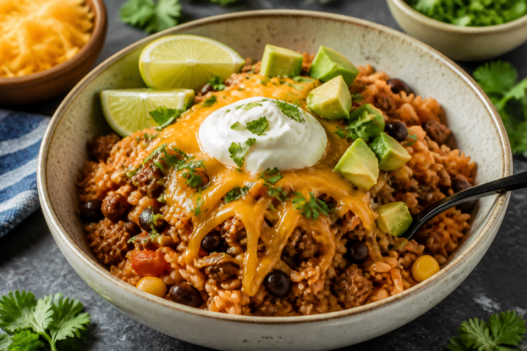 Protein-Packed Beef Enchilada Rice Bowls – A Hearty, Flavorful Weeknight Win