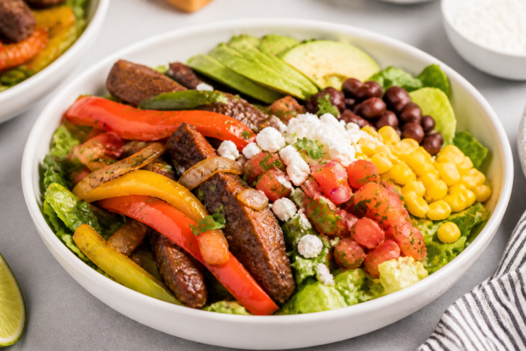 High Protein Beef Fajita Salad Bowls – Fresh, Filling, and Easy