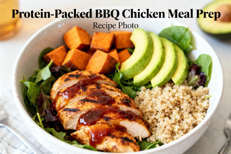 Protein-Packed BBQ Chicken Meal Prep Bowls – Easy, Flavorful, and Ready for the Week