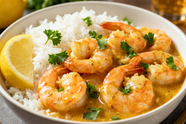 Garlic Butter Shrimp & Rice Bowls – Simple, Comforting, and Flavor-Packed