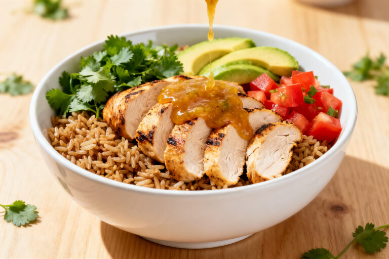 High Protein Chicken Burrito Bowls – A Filling, Flavor-Packed Meal