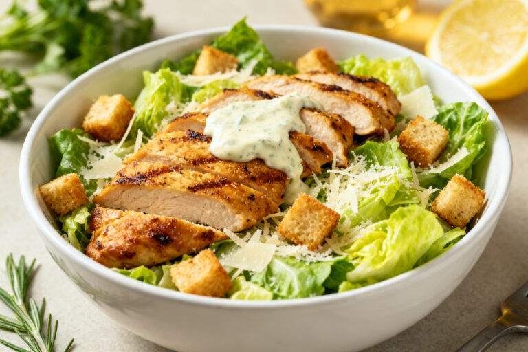 High Protein Chicken Caesar Wrap Bowls – A Fresh, Satisfying Meal Without the Tortilla