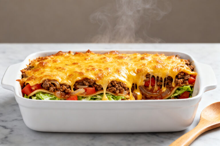 Healthy Cheeseburger Casserole – Comfort Food Made Lighter