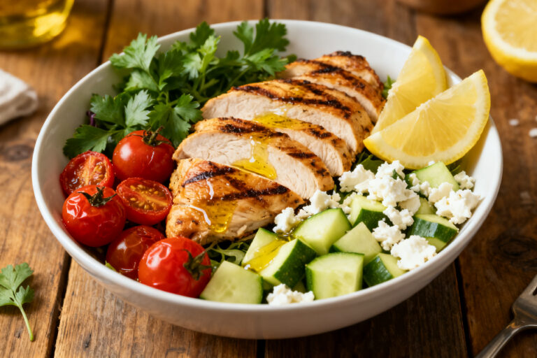 Mediterranean Chicken Power Bowls – Fresh, Bright, and Satisfying
