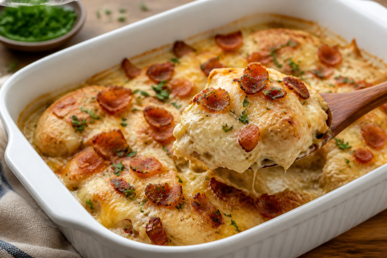 High Protein Chicken Bacon Ranch Bake – A Cozy, Crowd-Pleasing Casserole