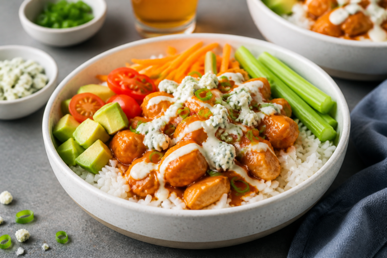 High Protein Buffalo Chicken Rice Bowls – A Fast, Flavor-Packed Meal Prep Favorite