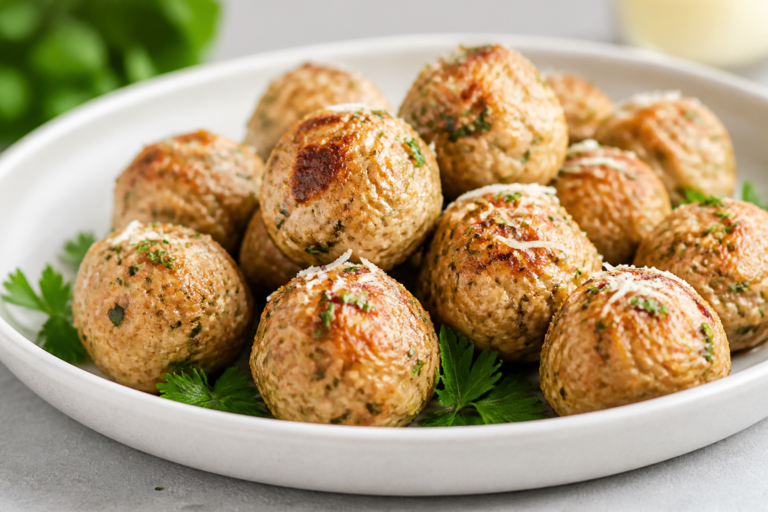 Healthy Garlic Parmesan Turkey Meatballs – Easy, Flavorful, and Light