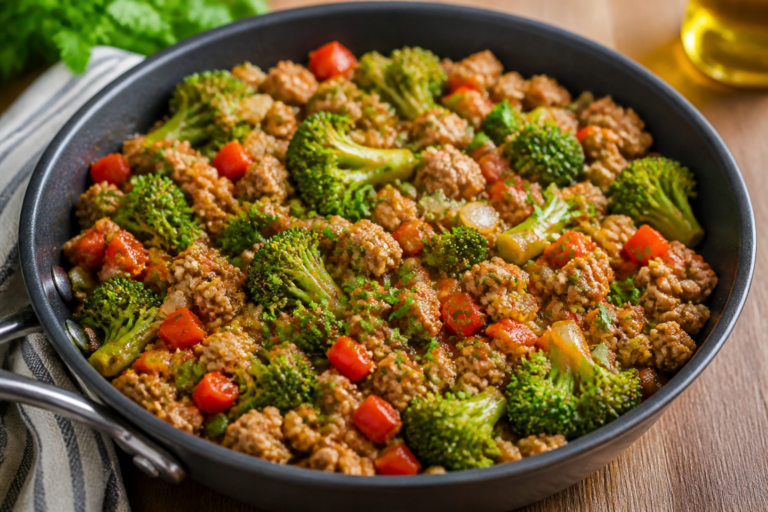 Easy Ground Turkey Protein Skillet – Fast, Flavorful, and Satisfying