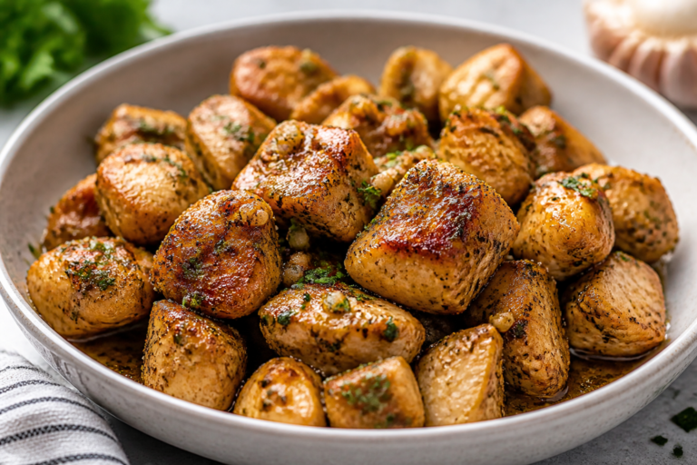 High Protein Garlic Butter Chicken Bites – Quick, Juicy, and Satisfying