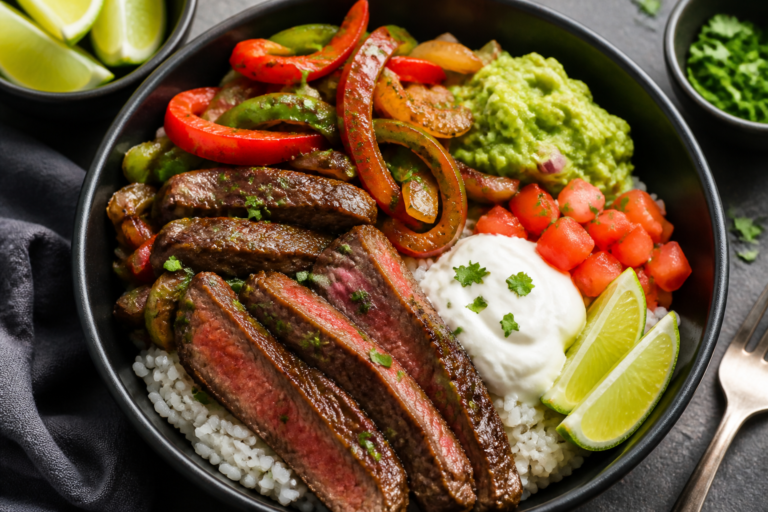 High Protein Steak Fajita Bowls – A Satisfying, Balanced Meal