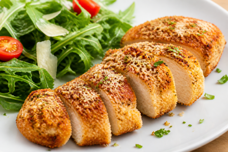 High Protein Parmesan Crusted Chicken – Crispy, Juicy, And Easy