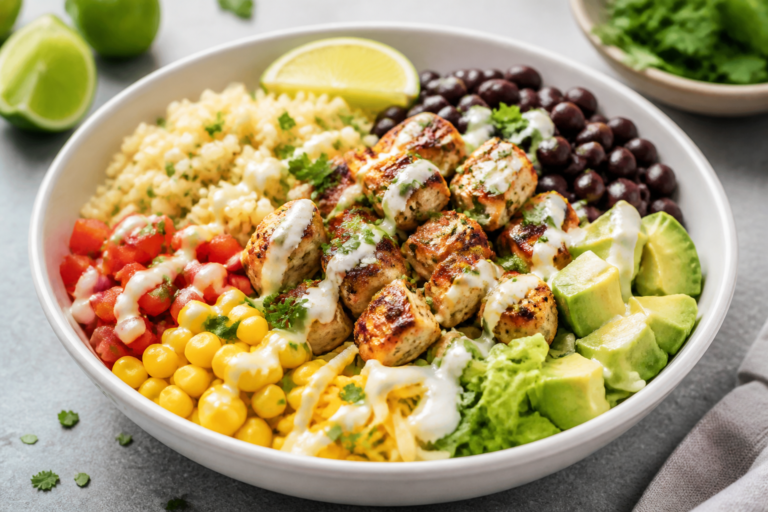 High Protein Chicken Burrito Bowls – A Simple, Satisfying Meal Prep Favorite