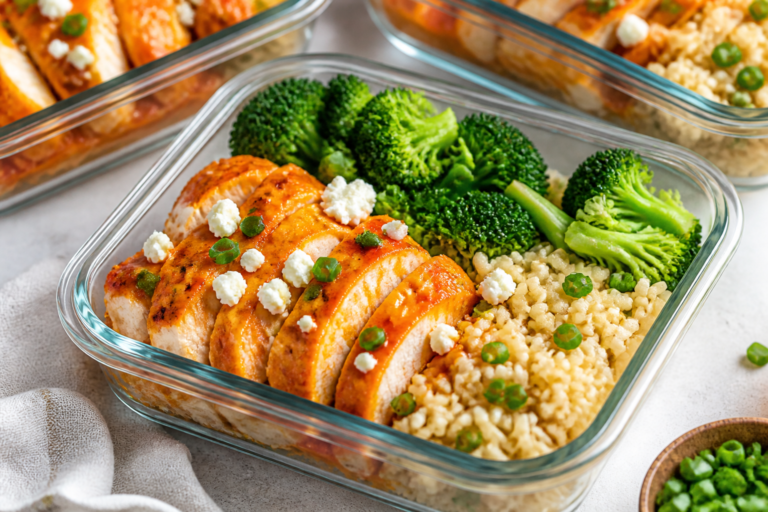 High Protein Buffalo Chicken Meal Prep – Simple, Spicy, and Satisfying