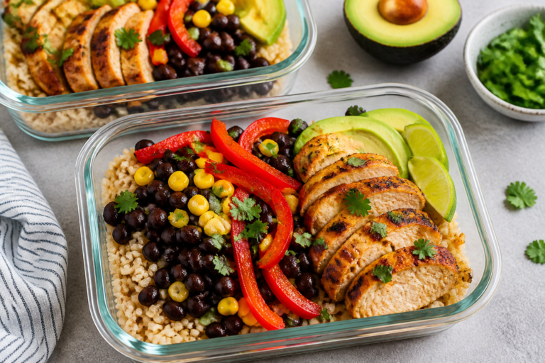 Meal Prep Southwest Chicken Bowls – Bright, Bold, and Ready for the Week