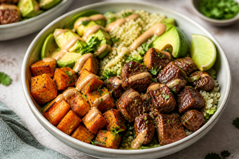 High Protein Beef & Sweet Potato Bowls – A Satisfying, Simple Meal Prep Favorite