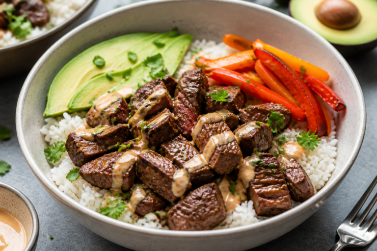 Protein Packed Steak & Rice Bowls – A Simple, Satisfying Weeknight Meal