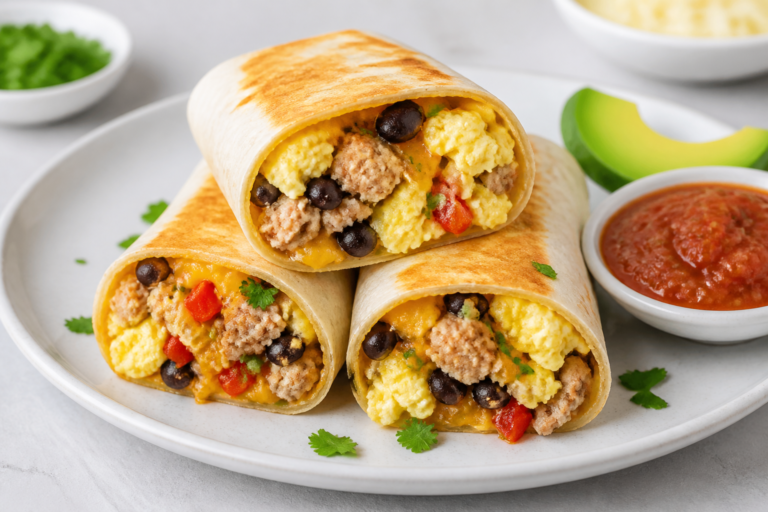 Easy High Protein Breakfast Burritos – A Fast, Filling Start to Your Day