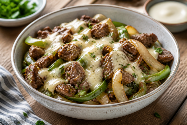High Protein Philly Cheesesteak Bowls – A Hearty, Balanced Weeknight Favorite
