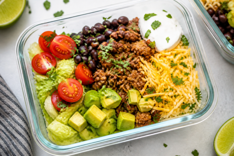 High Protein Taco Salad Meal Prep – Easy, Fresh, and Satisfying