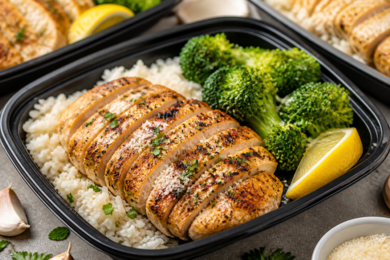 Garlic Parmesan Chicken Meal Prep – Simple, Flavorful, and Ready for the Week