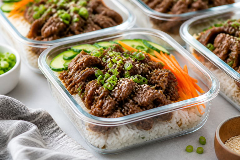 Healthy Korean Beef Meal Prep Bowls – Easy, Flavor-Packed Lunches