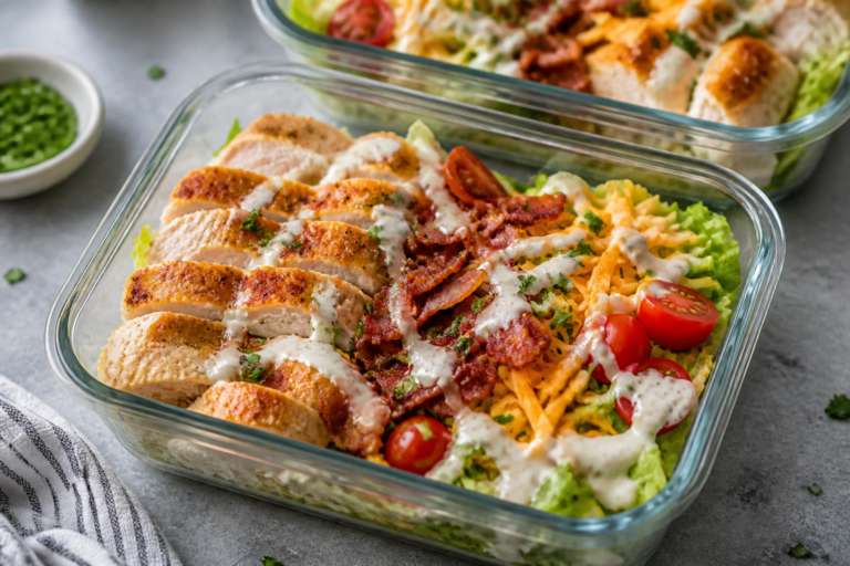 Chicken Bacon Ranch Meal Prep Bowls – Easy, Flavor-Packed Lunches for the Week