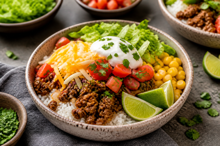 Easy Beef Taco Rice Bowls – A Weeknight Favorite With Big Flavor