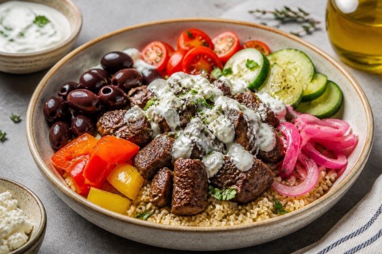 High Protein Mediterranean Beef Bowls – A Fresh, Satisfying Weeknight Meal