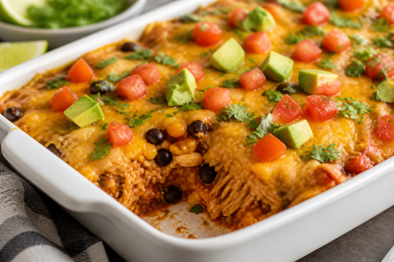 Protein Packed Chicken Taco Casserole – A Hearty, Weeknight Favorite