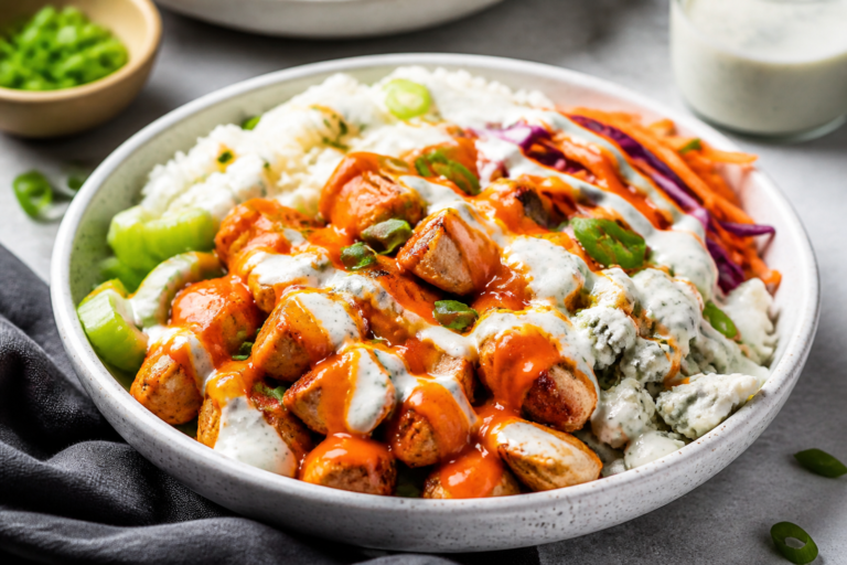 High Protein Buffalo Ranch Chicken Bowls – Spicy, Satisfying, and Meal-Prep Friendly