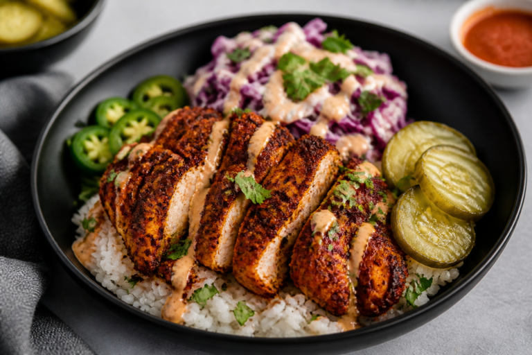 Protein Packed Nashville Hot Chicken Bowls – Spicy, Satisfying, and Easy