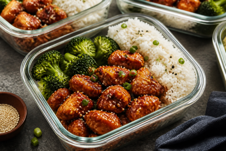 Sticky Honey Garlic Chicken Meal Prep – Easy, Flavor-Packed Lunches
