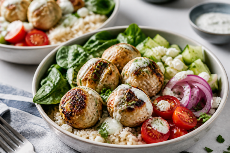 High Protein Chicken Meatball Bowls – A Simple, Satisfying Meal Prep Favorite