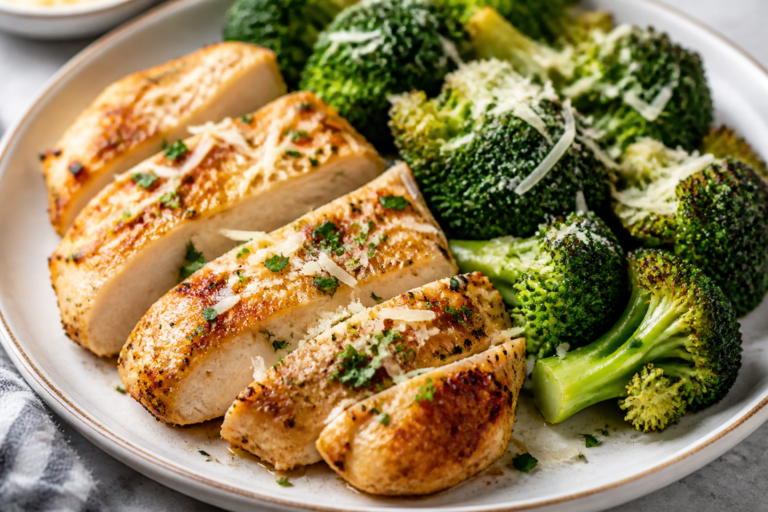Garlic Parmesan Chicken & Broccoli – A Comforting, Weeknight-Friendly Favorite