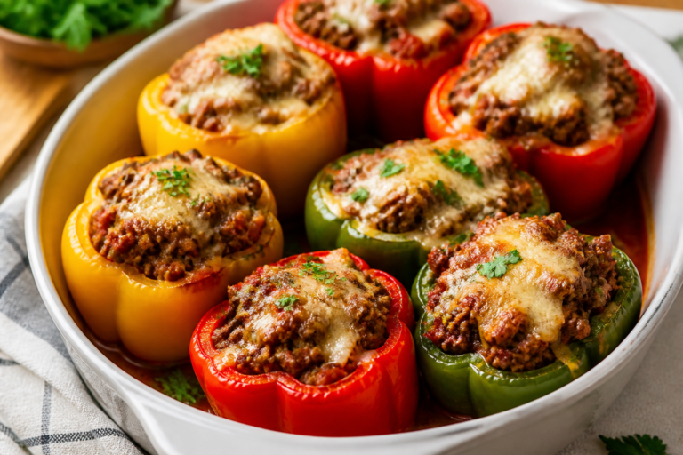 Ground Beef Stuffed Bell Peppers – A Cozy, Satisfying Classic