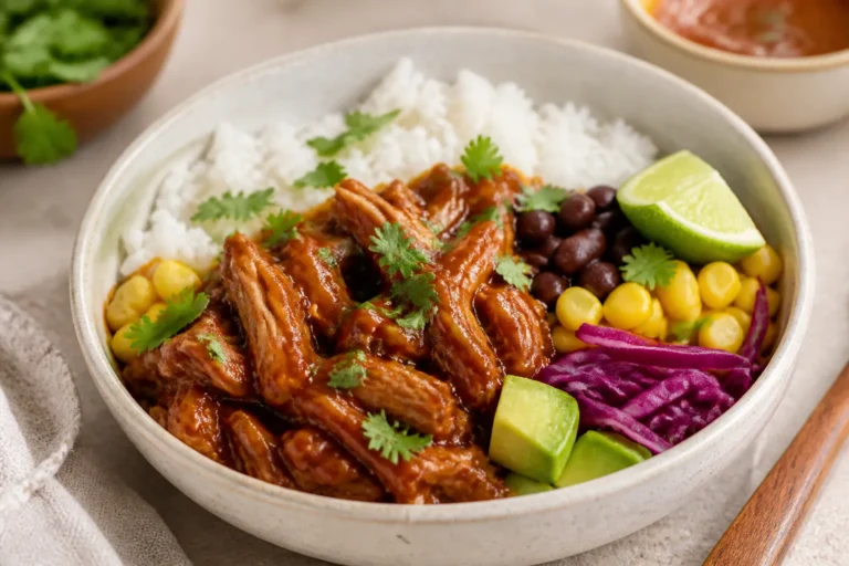 Slow Cooker Pulled Pork Protein Bowls – Easy, Hearty, and Meal-Prep Friendly