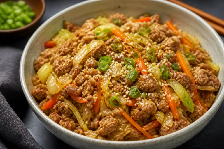 High Protein Pork Egg Roll in a Bowl – A Fast, Flavor-Packed Weeknight Meal