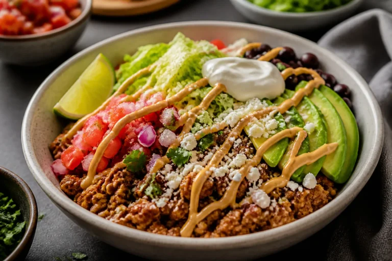 Protein-Packed Pork Taco Bowls – A Fresh, Flavorful Weeknight Meal