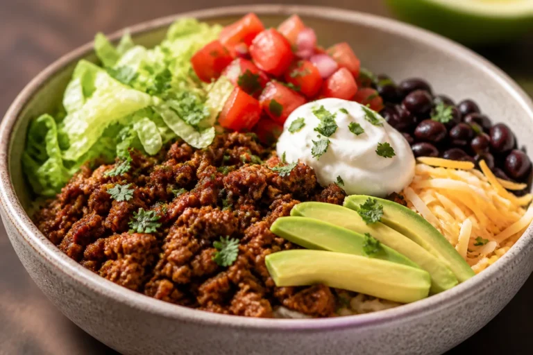 Protein-Packed Pork Taco Bowls – A Fresh, Flavorful Weeknight Favorite