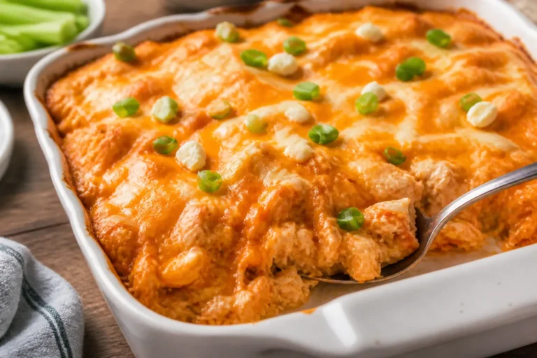 High Protein Buffalo Chicken Casserole – Spicy, Satisfying, and Meal-Prep Friendly