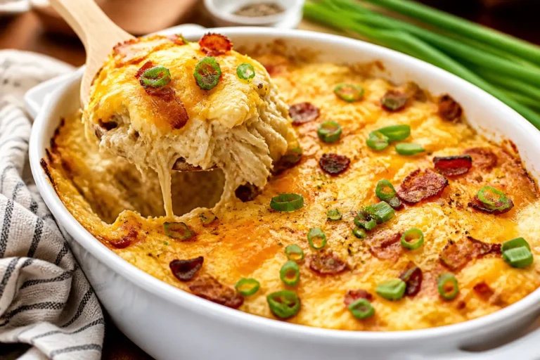 High Protein Crack Chicken Casserole – Creamy, Satisfying, and Easy