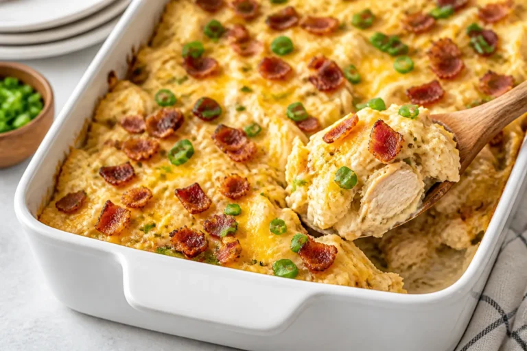 High Protein Chicken Bacon Ranch Casserole – Creamy, Comforting, and Easy