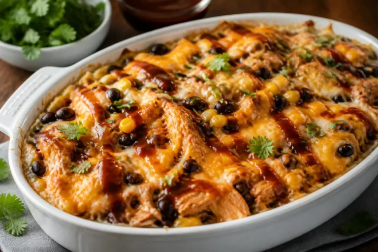 High Protein BBQ Chicken Casserole – Easy, Satisfying, and Meal-Prep Friendly