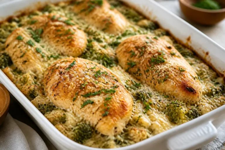 Garlic Parmesan Chicken Protein Bake – Easy, Comforting, And High-Protein