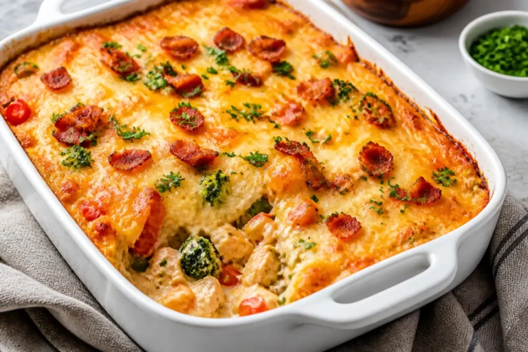 Loaded Chicken and Veggie Casserole – A Cozy, Crowd-Pleasing Bake