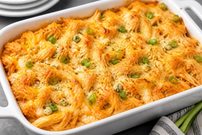 Skinny Buffalo Chicken Casserole – Lighter Comfort With Big Flavor