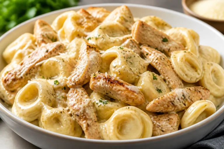 High Protein Garlic Parmesan Chicken Tortellini – Creamy, Satisfying, and Weeknight-Friendly