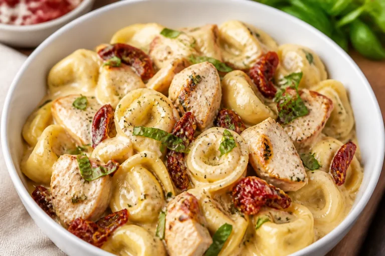 Creamy Sun-Dried Tomato Chicken Tortellini – A Cozy, Crowd-Pleasing Dinner