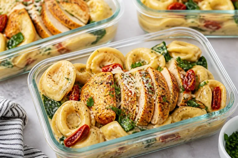 Chicken Tortellini Meal Prep Bowls – Easy, Comforting, and Ready for the Week